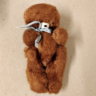 brun kramme bamse vintage legetøj 